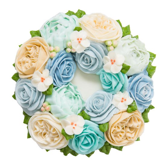 Wreath Cake - Blue