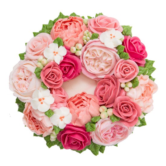 Wreath Cake - Pink